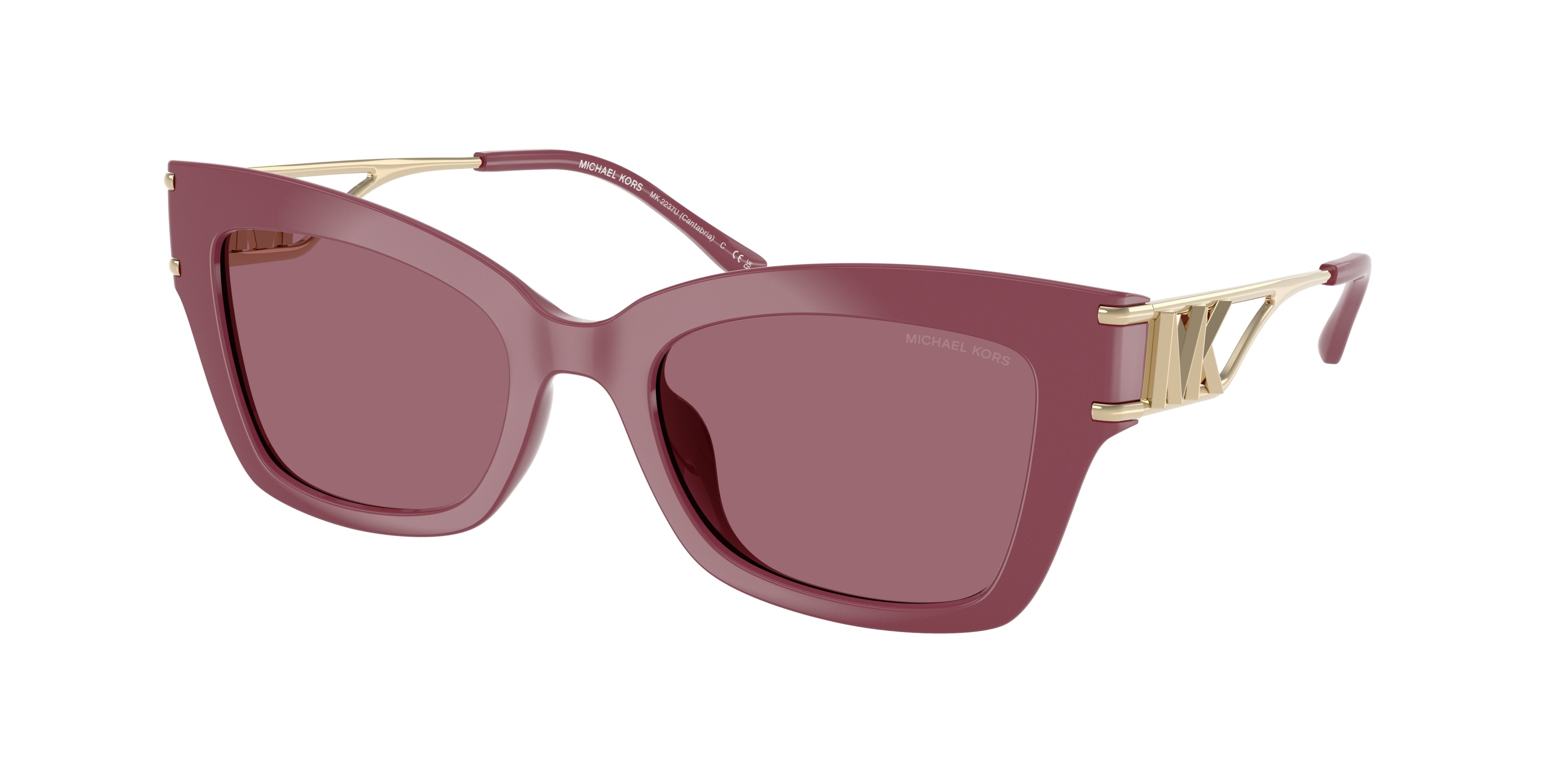 Michael Kors Woman MK2237U CANTABRIA 32561A Sunglasses Injected Violet  Squared Normal-image